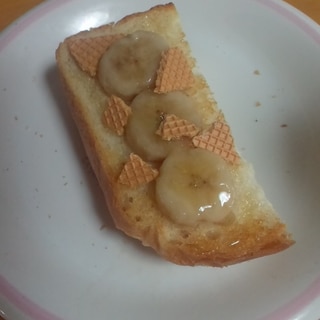 蜂蜜バナナトースト☆大麦クラッカー